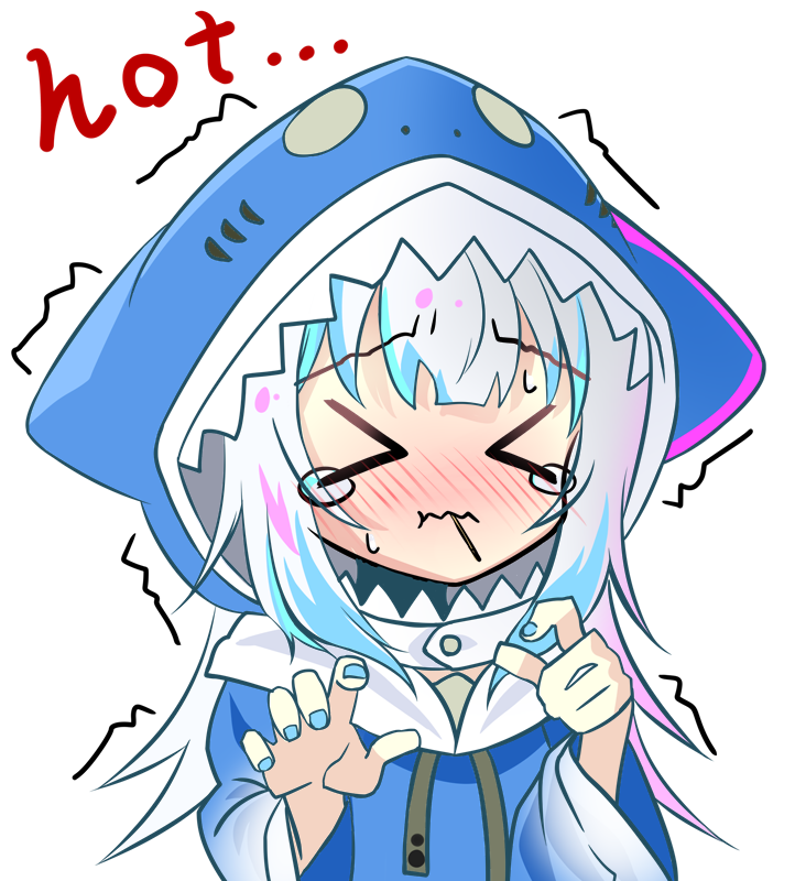 gawr gura (hololive and 1 more) drawn by sho_(runatic_moon)