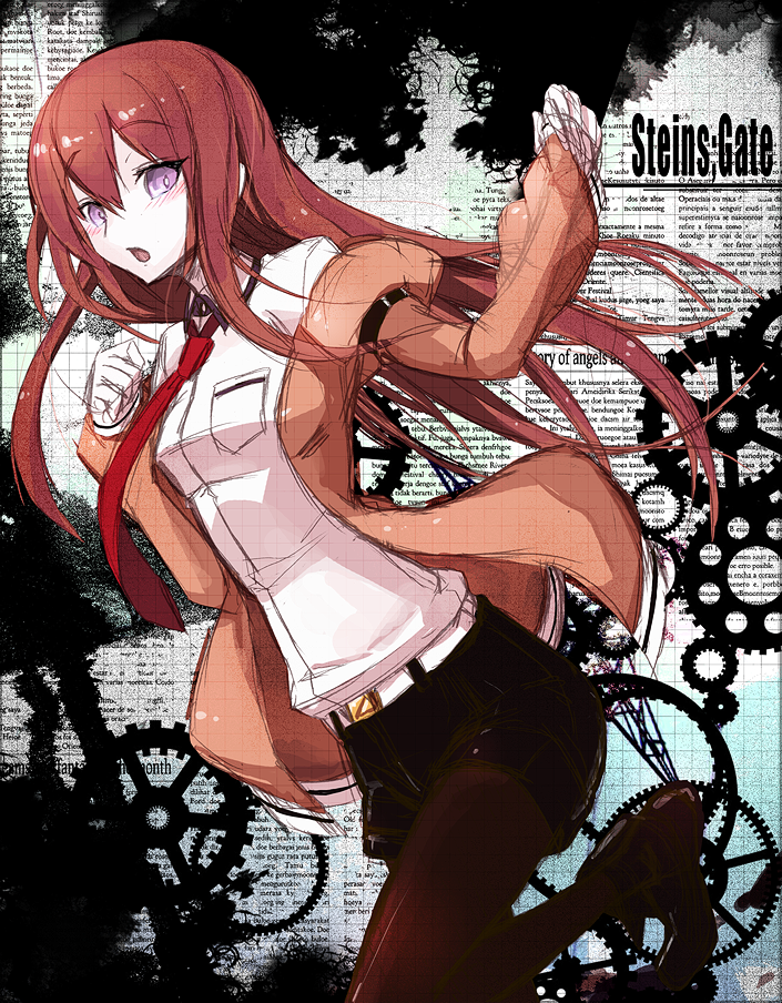 makise kurisu (steins;gate) drawn by dougan_calpis_con