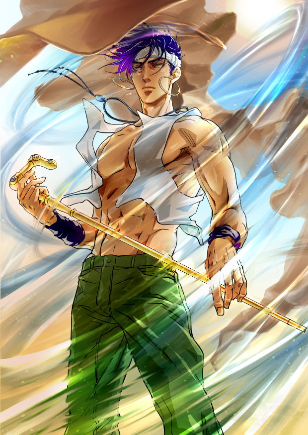 n'doul and geb (jojo no kimyou na bouken and 1 more) drawn by kyo-ra