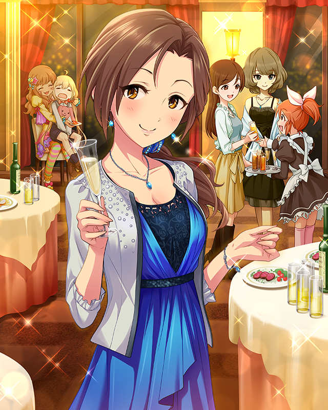 takagaki kaede, futaba anzu, nitta minami, moroboshi kirari, abe nana, and 1 more (idolmaster and 1 more)