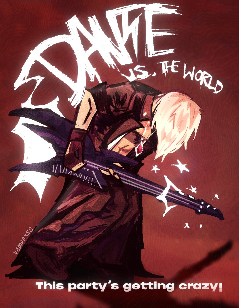 dante (devil may cry and 2 more) drawn by vampryes
