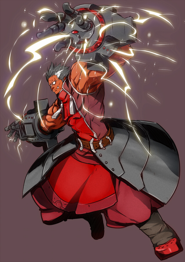 iron tager (blazblue) drawn by minatsuki_randoseru