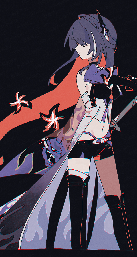 acheron (honkai and 1 more) drawn by yann7478