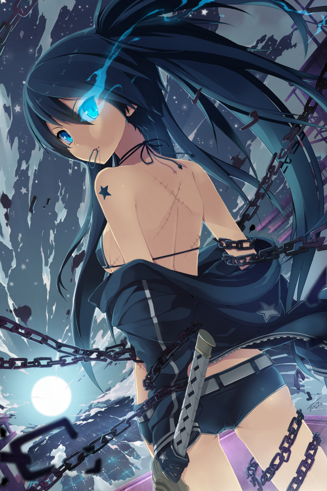 black rock shooter (black rock shooter) drawn by tel-o