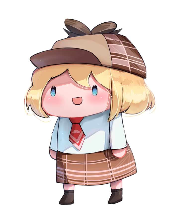watson amelia and smol ame (hololive and 1 more) drawn by fian_f.n