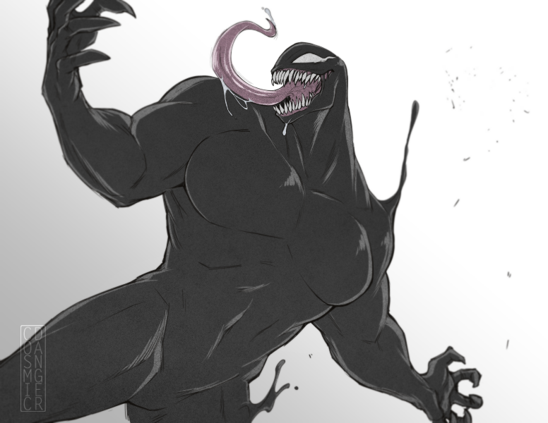 venom (marvel and 3 more) drawn by weatherbane