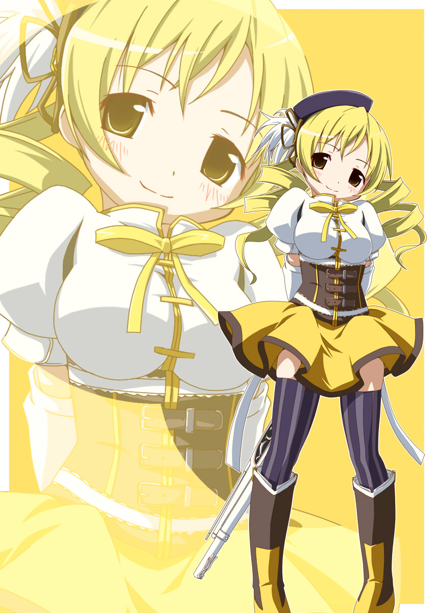 tomoe mami (mahou shoujo madoka magica) drawn by nishina