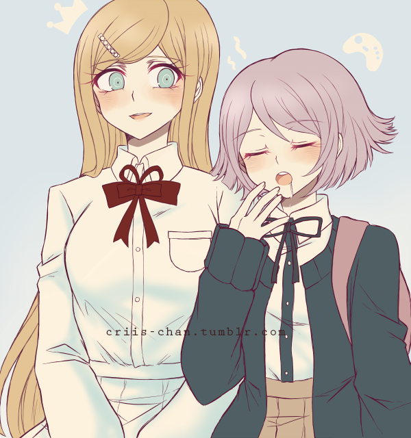 nanami chiaki and sonia nevermind (danganronpa and 1 more) drawn by criis-chan