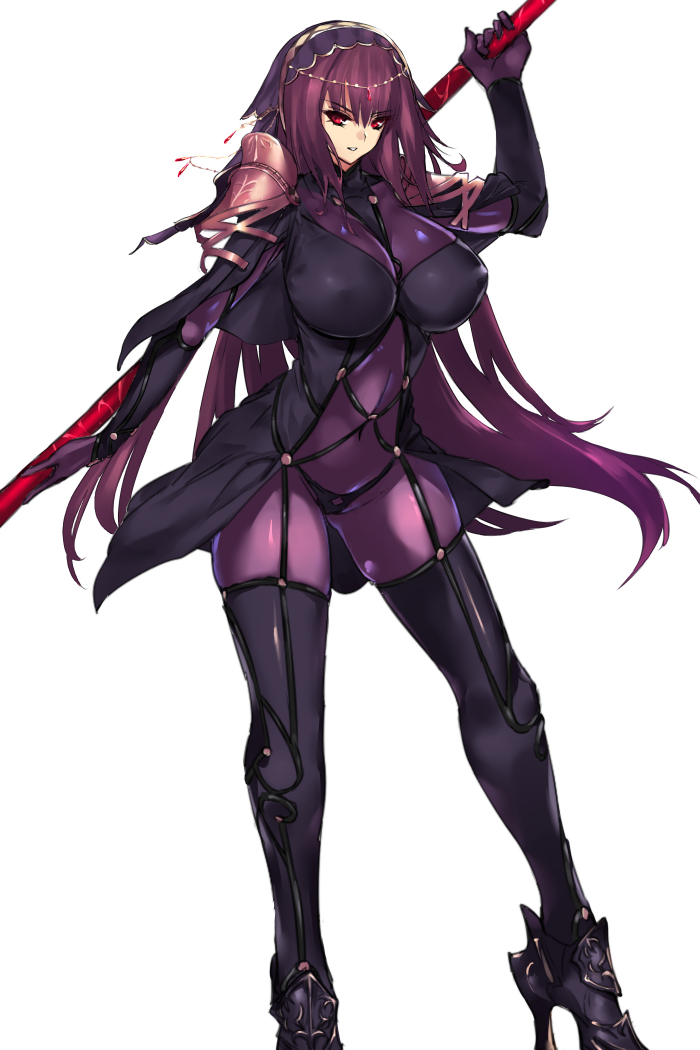 scathach (fate and 1 more) drawn by negresco