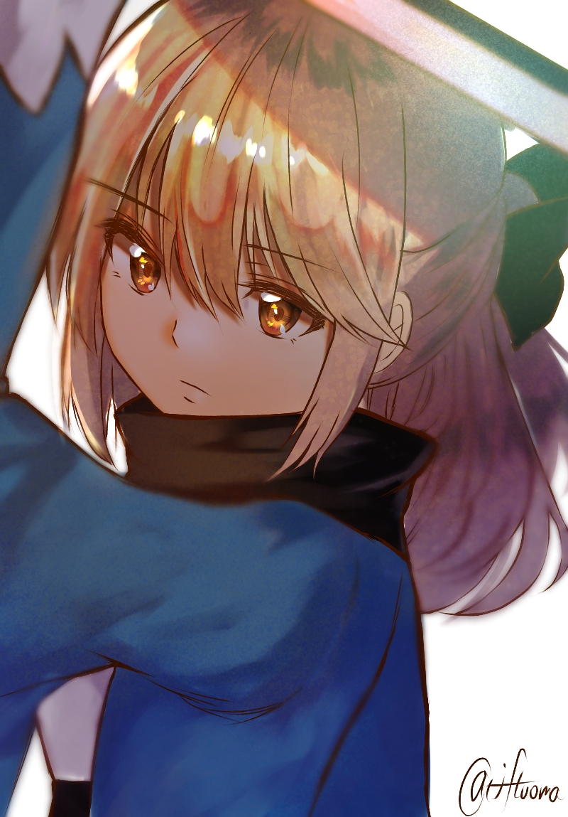 okita souji (fate and 2 more) drawn by iftuoma
