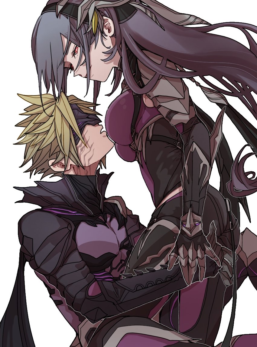 tifa lockhart and cloud strife (final fantasy and 2 more) drawn by oshibainoticket