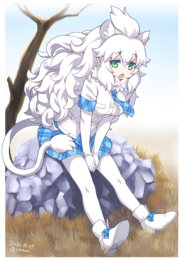 white lion (kemono friends and 1 more) drawn by yamai_(lsd)