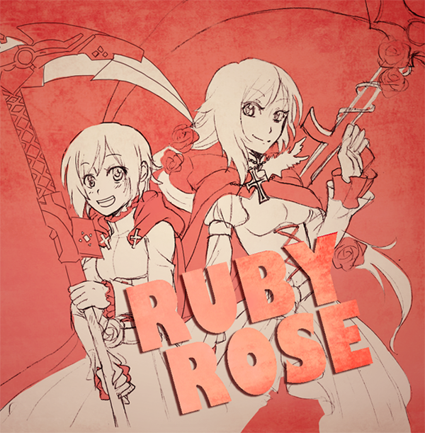ruby rose (rwby) drawn by kuma_(bloodycolor)