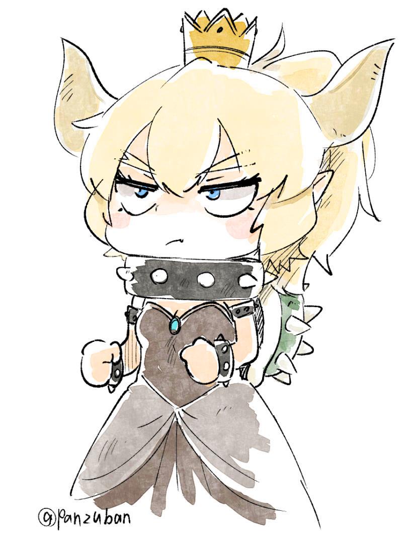 bowsette (mario and 1 more) drawn by panzuban