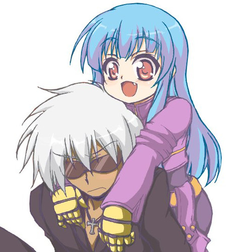 kula diamond and k' (the king of fighters) drawn by mi-sya