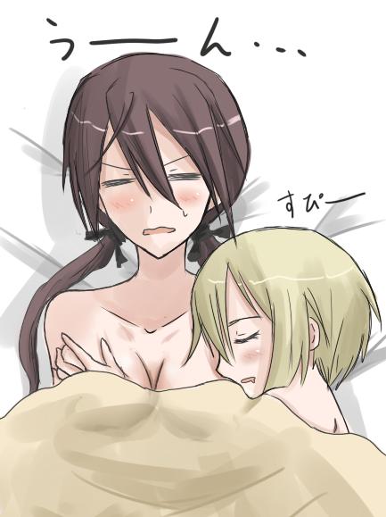 erica hartmann and gertrud barkhorn (world witches series and 1 more) drawn by hakusen-hiki