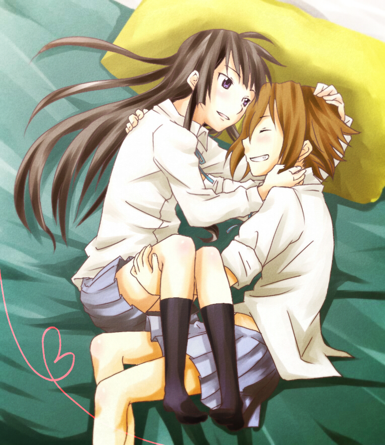 akiyama mio and tainaka ritsu (k-on!) drawn by shakeda_mamoshirou