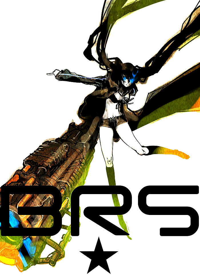 black rock shooter (black rock shooter) drawn by nagimiso
