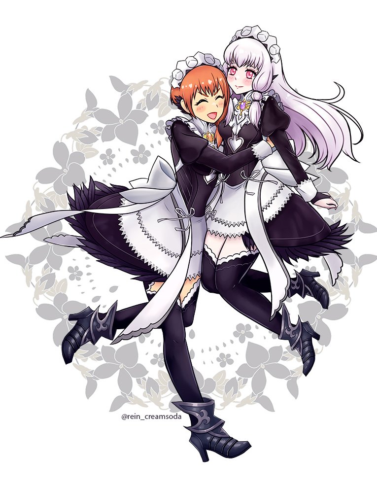 lysithea von ordelia and leonie pinelli (fire emblem and 2 more) drawn by rein_creamsoda