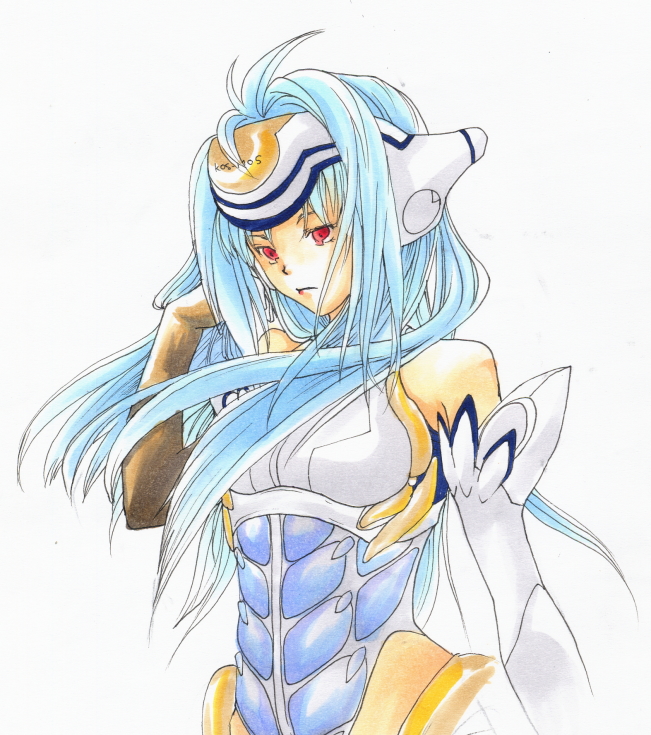kos-mos (xenosaga and 1 more) drawn by kurono_riri