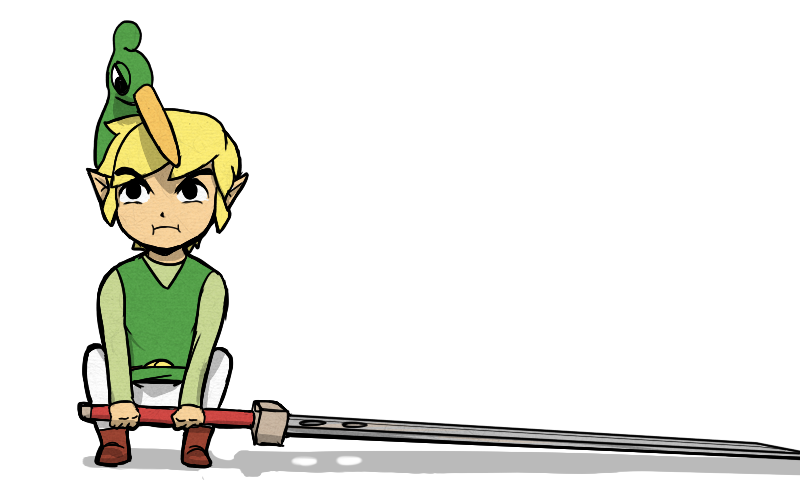 link, toon link, and ezlo (final fantasy and 3 more) drawn by drawfag