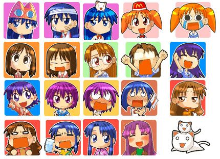 kasuga ayumu, sakaki, mihama chiyo, takino tomo, kagura, and 4 more (azumanga daioh)