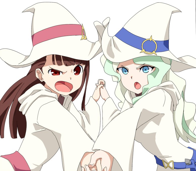 kagari atsuko and diana cavendish (little witch academia) drawn by yoshida_keiji