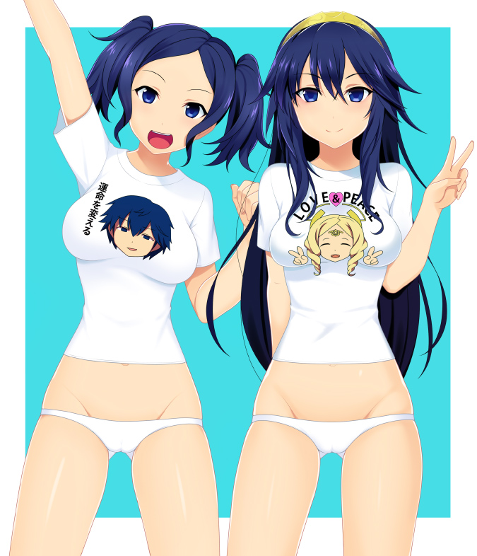 lucina, chrom, cynthia, and emmeryn (fire emblem and 1 more) drawn by kyoku_tou