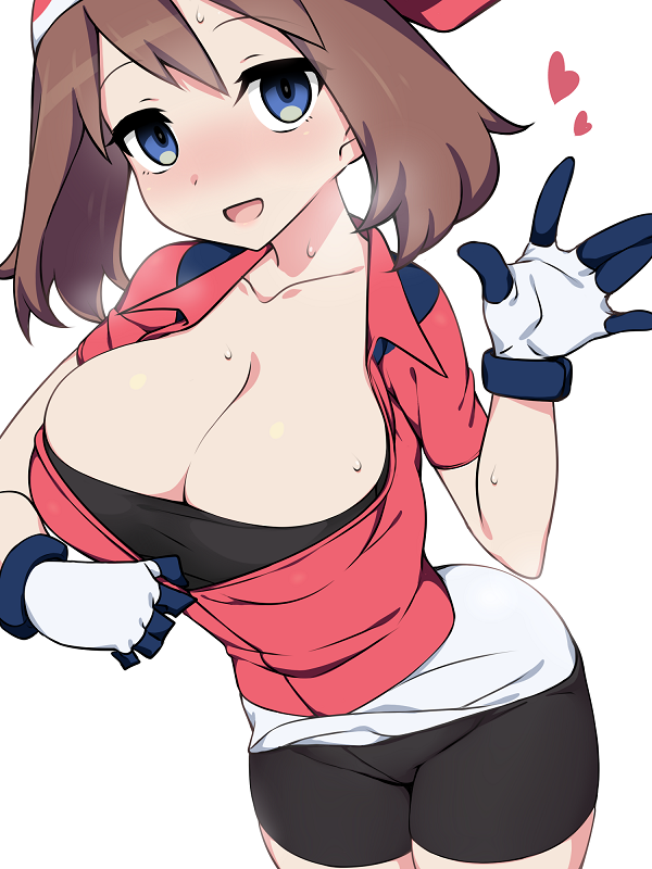 may (pokemon and 1 more) drawn by kuro_mushi