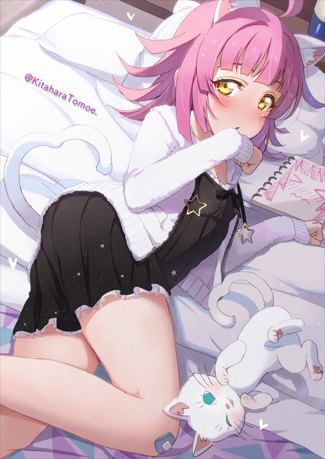 tennoji rina and hanpen (love live! and 1 more) drawn by kitahara_tomoe_(kitahara_koubou)