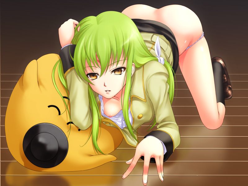c.c. and cheese-kun (code geass and 1 more) drawn by 40010prototype