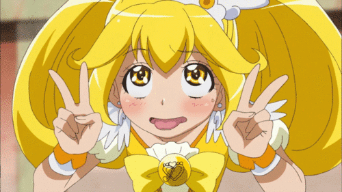 kise yayoi and cure peace (precure and 1 more)