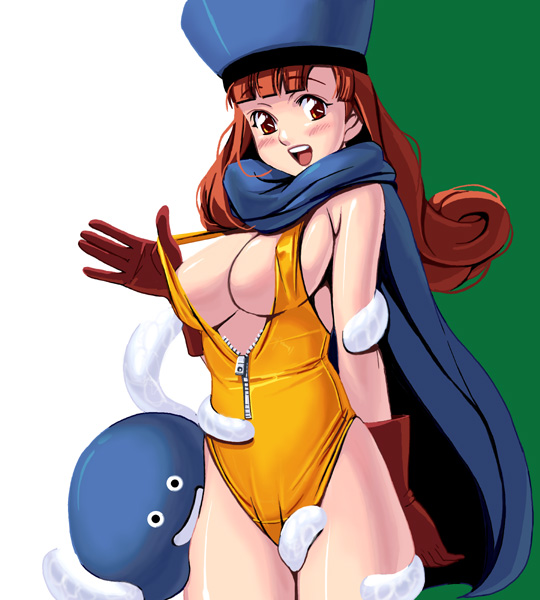 alena and healslime (dragon quest and 1 more) drawn by kouno_(masao)