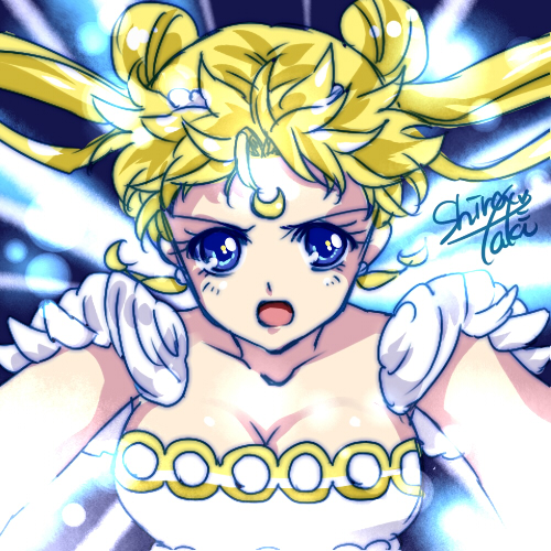 tsukino usagi and princess serenity (bishoujo senshi sailor moon and 1 more) drawn by shirataki_kaiseki