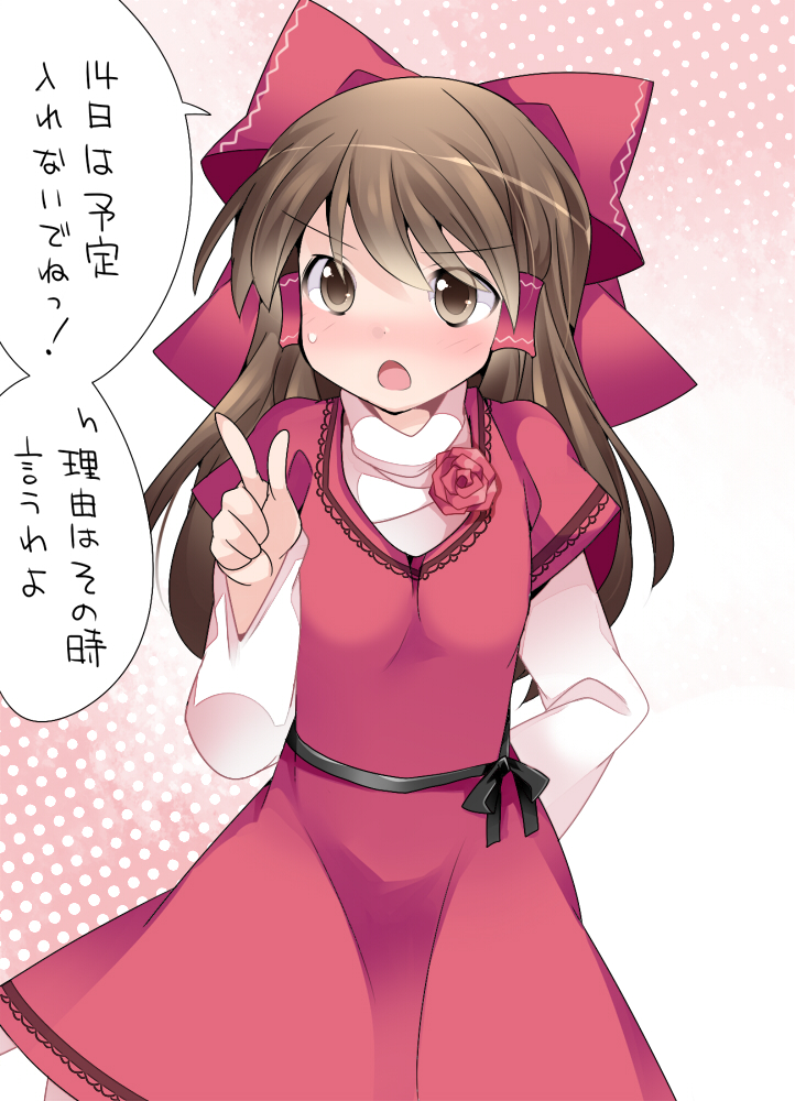 hakurei reimu (touhou) drawn by hammer_(sunset_beach)
