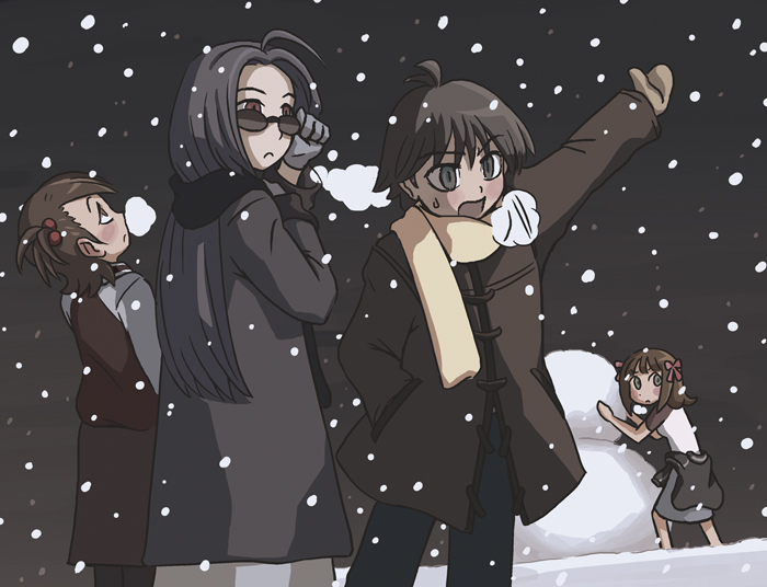 amami haruka, kikuchi makoto, miura azusa, and futami ami (idolmaster and 1 more) drawn by riyo_(lyomsnpmp)