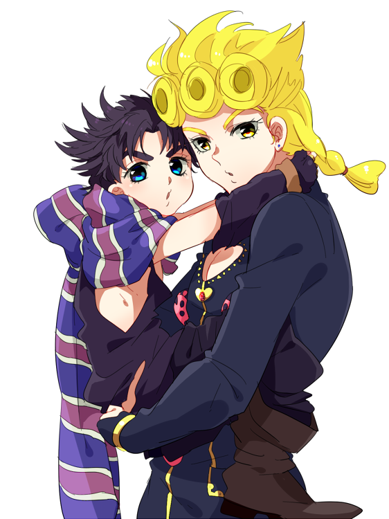 joseph joestar and giorno giovanna (jojo no kimyou na bouken and 1 more) drawn by tsunakan