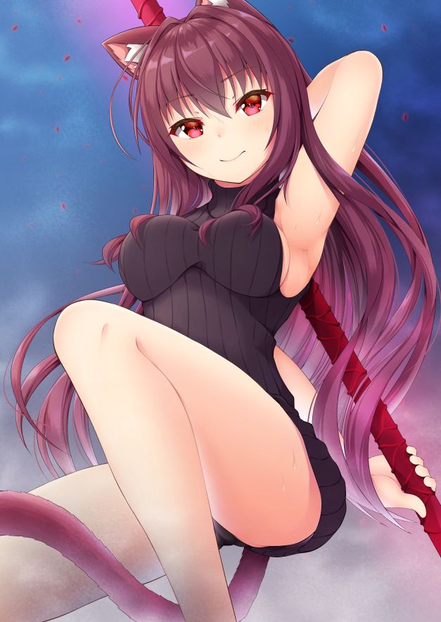 scathach (fate and 1 more) drawn by inora