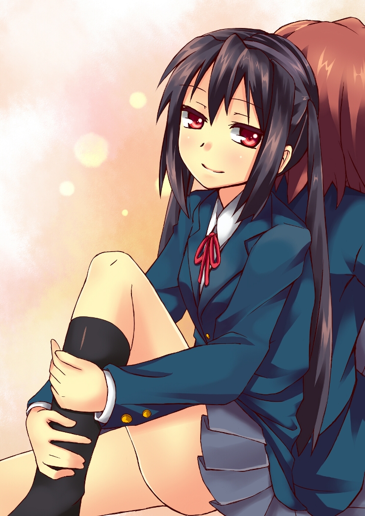 nakano azusa and hirasawa yui (k-on!) drawn by ponishi.