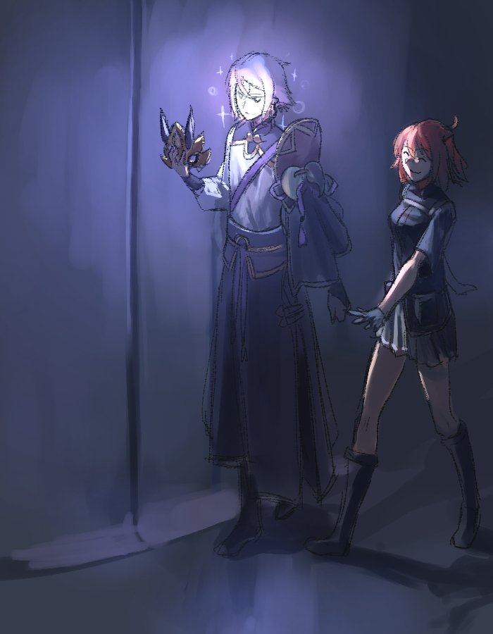 fujimaru ritsuka and prince of lan ling (fate and 1 more) drawn by zonotaida