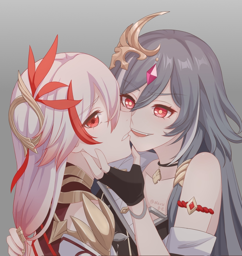 fu hua and herrscher of sentience (honkai and 1 more) drawn by neru_yinwu