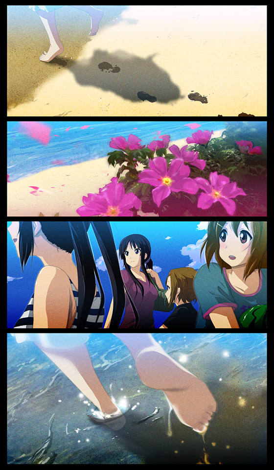 akiyama mio, nakano azusa, hirasawa yui, tainaka ritsu, and kotobuki tsumugi (k-on!) drawn by 71_(nanaichi_drafting)