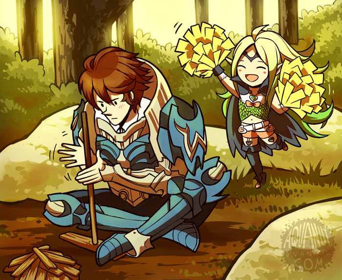 nowi and frederick (fire emblem and 1 more) drawn by aquanut