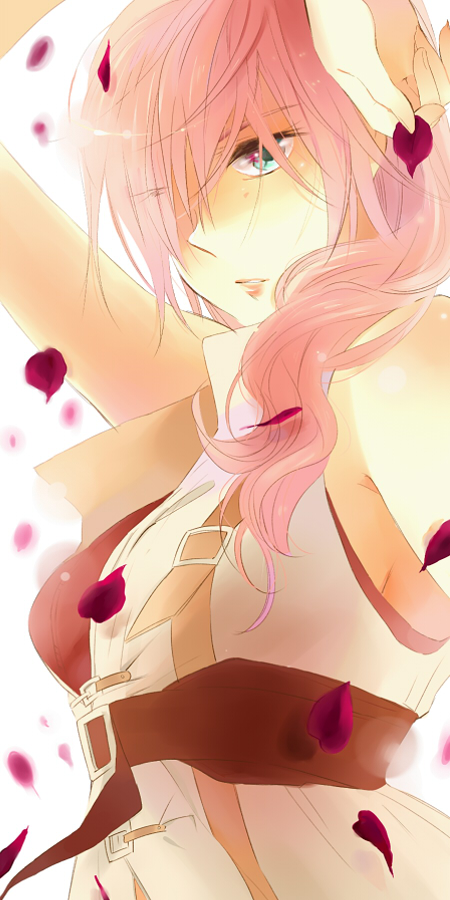 lightning farron (final fantasy and 1 more) drawn by karuha