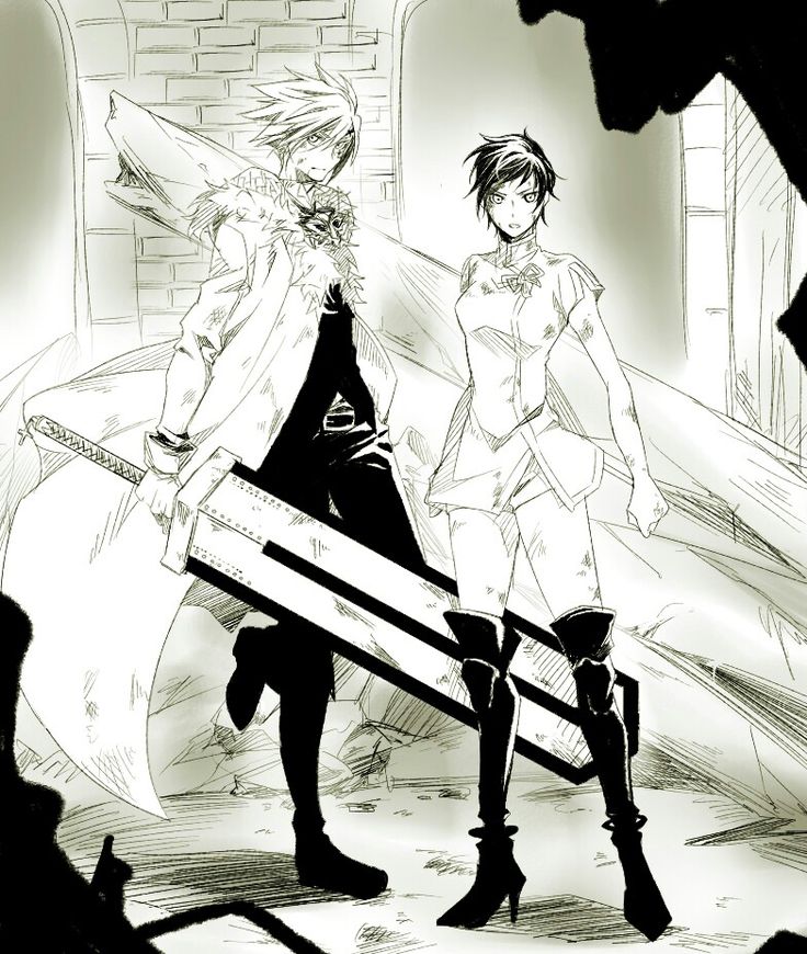 lenalee lee and allen walker (d.gray-man) drawn by blmap