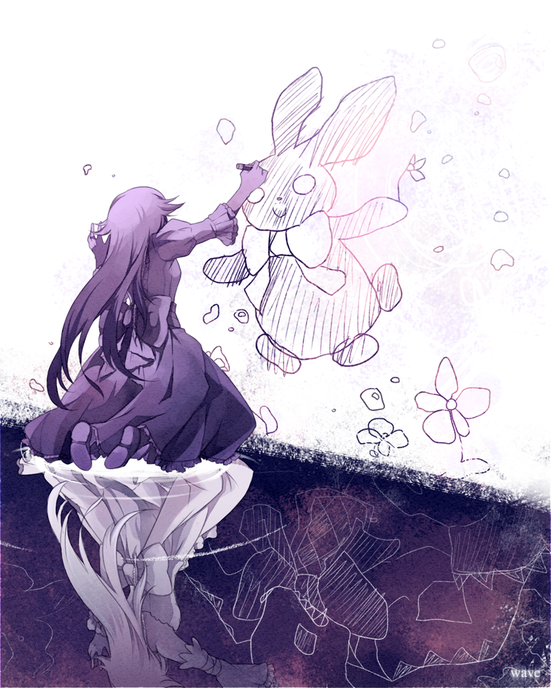 alice, will of the abyss, and b-rabbit (pandora hearts) drawn by wavily