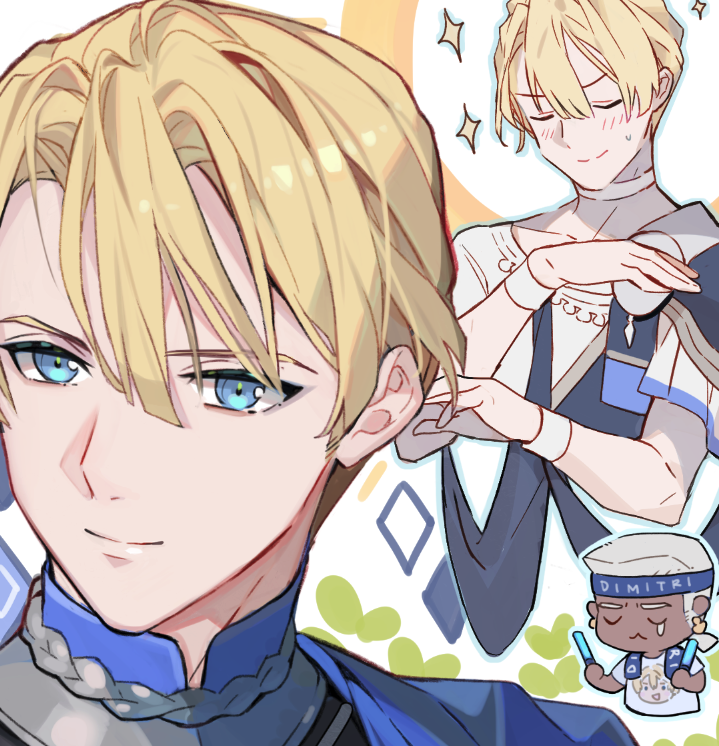 dimitri alexandre blaiddyd and dedue molinaro (fire emblem and 1 more) drawn by lirica