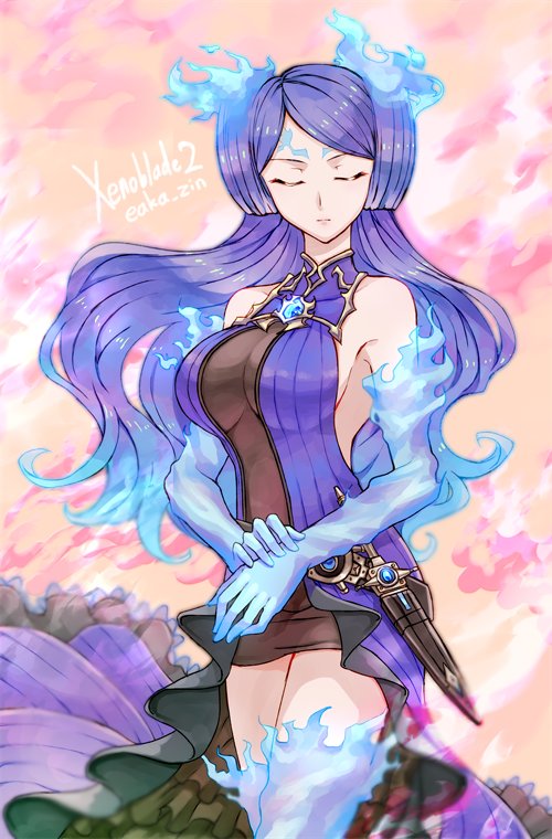 brighid (xenoblade chronicles and 1 more) drawn by zin_(mame_denkyu)