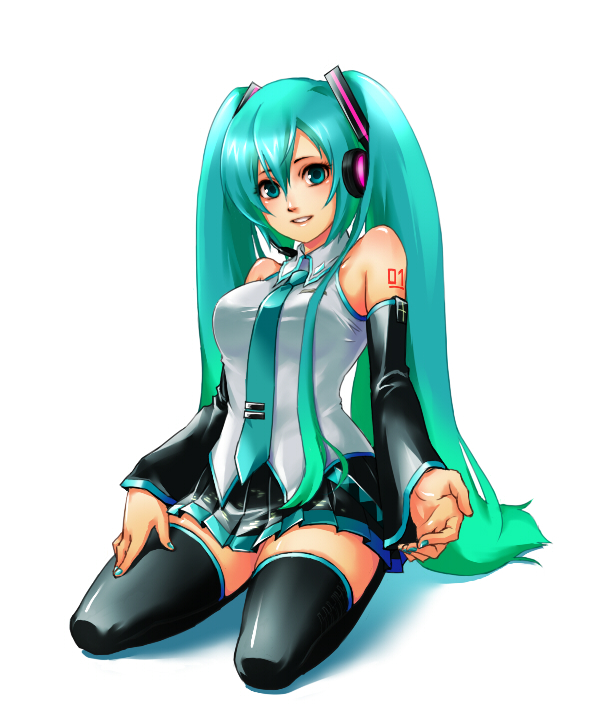 hatsune miku (vocaloid) drawn by ko-on_(ningen_zoo)