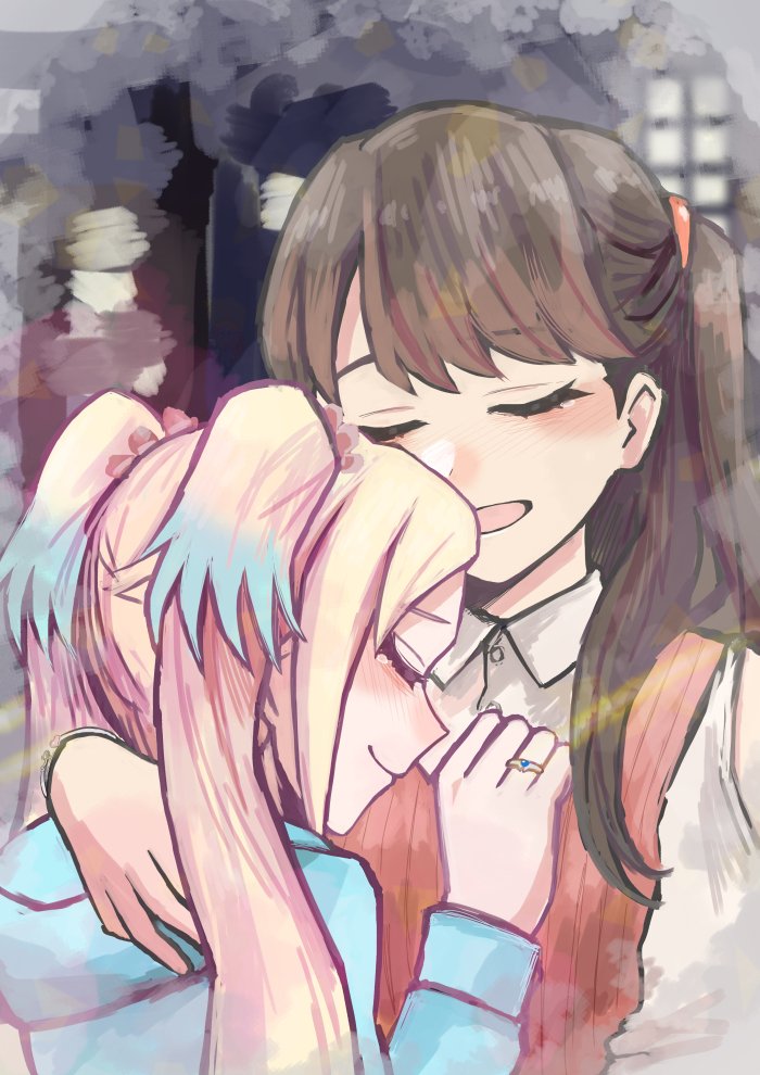 fujishima megumi and osawa rurino (love live! and 1 more) drawn by coco_apollon